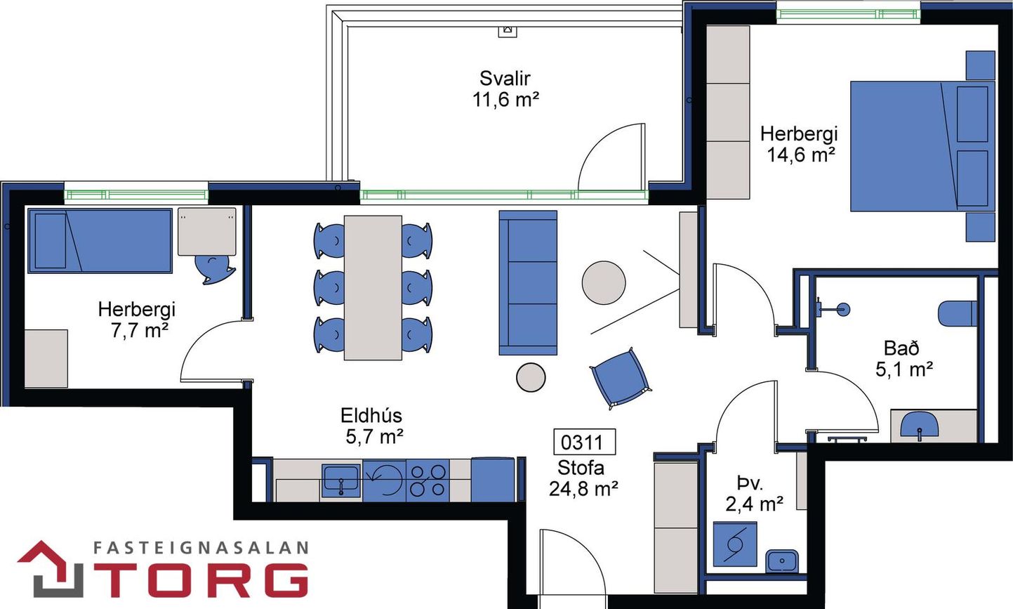 Bolholt 9 - 0311, 105 Reykjavík