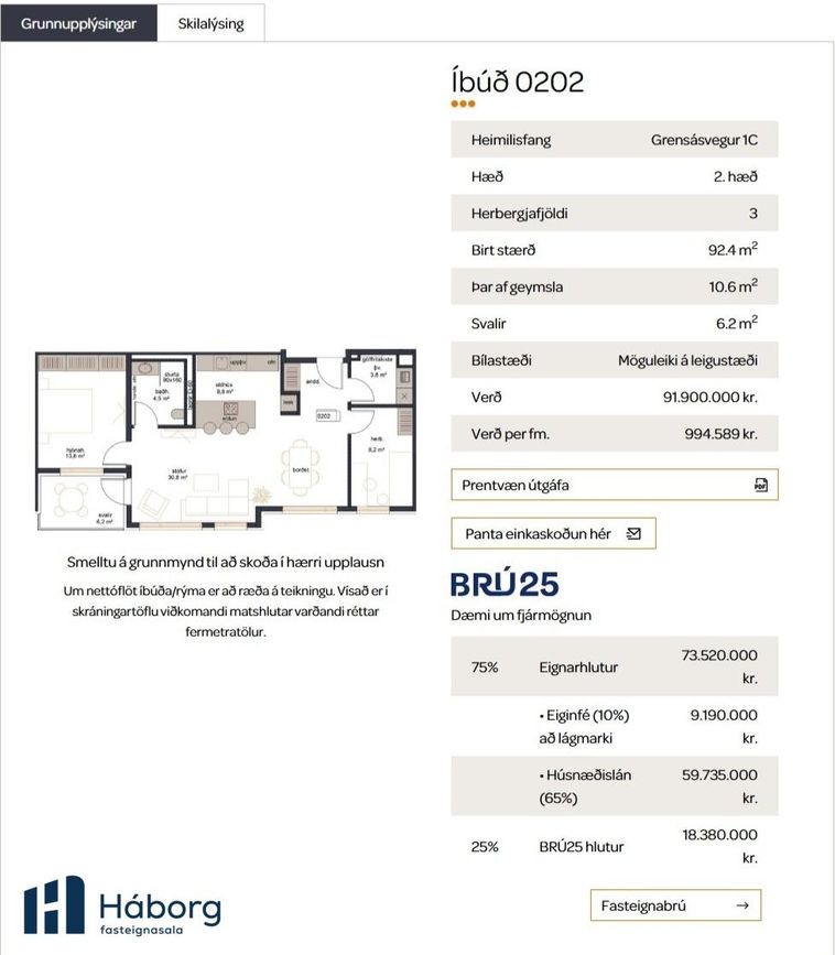 Grensásvegur 1C, 108 Reykjavík