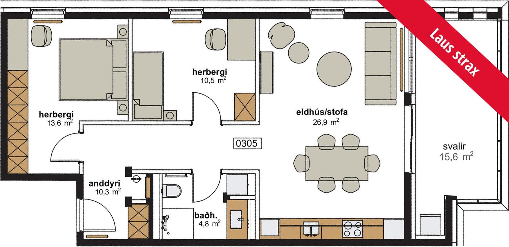 Hringhamar 15 - 0305, 221 Hafnarfjörður