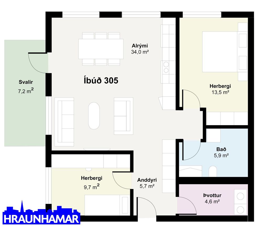 Baughamar 5 - 0305, 221 Hafnarfjörður