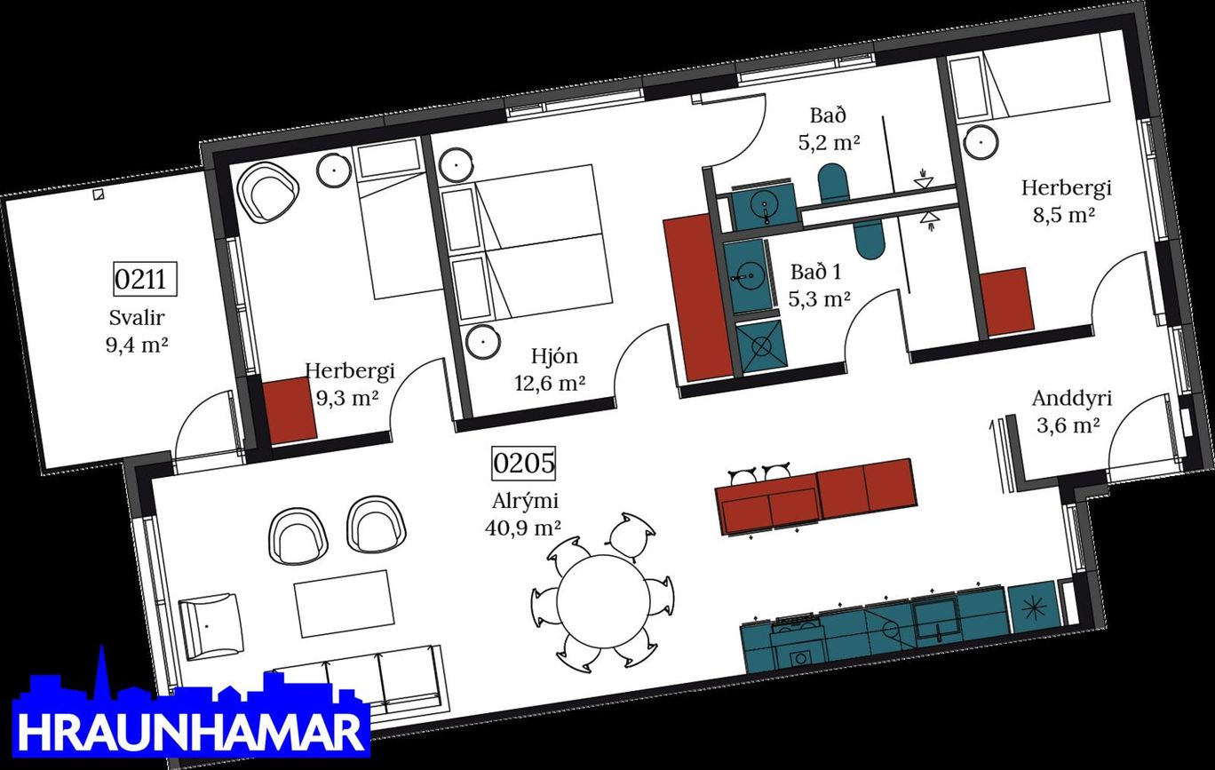 Áshamar 24 - 0205, 221 Hafnarfjörður