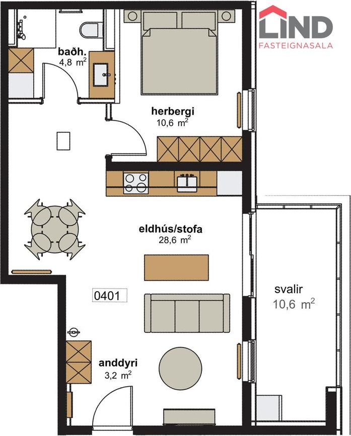 Hringhamar 17 - 0401, 221 Hafnarfjörður