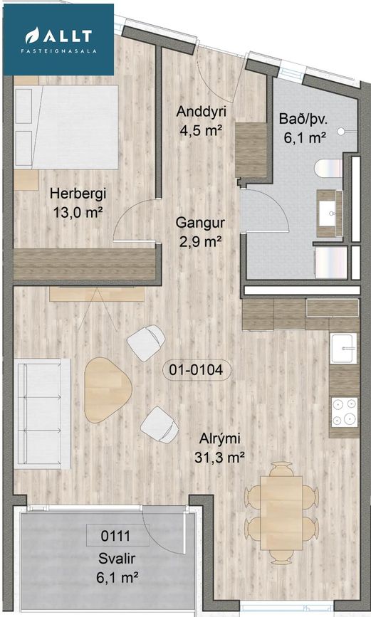 Asparlaut 1, 230 Reykjanesbær