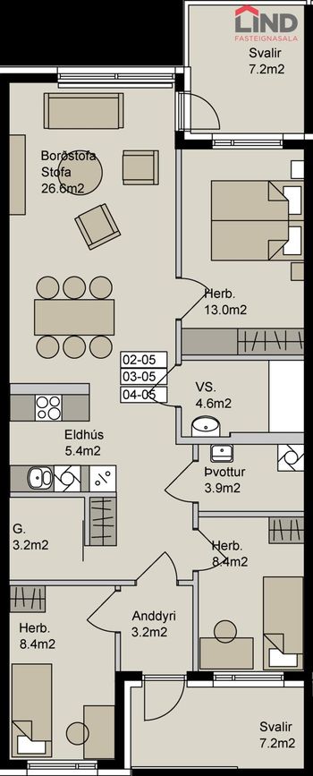 Álalind 3 - 0205, 201 Kópavogur