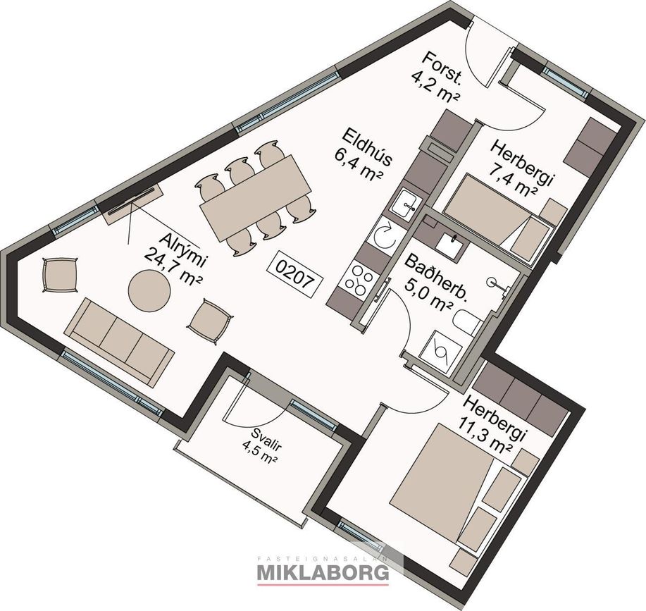 Borgartún 24A - 0207, 105 Reykjavík