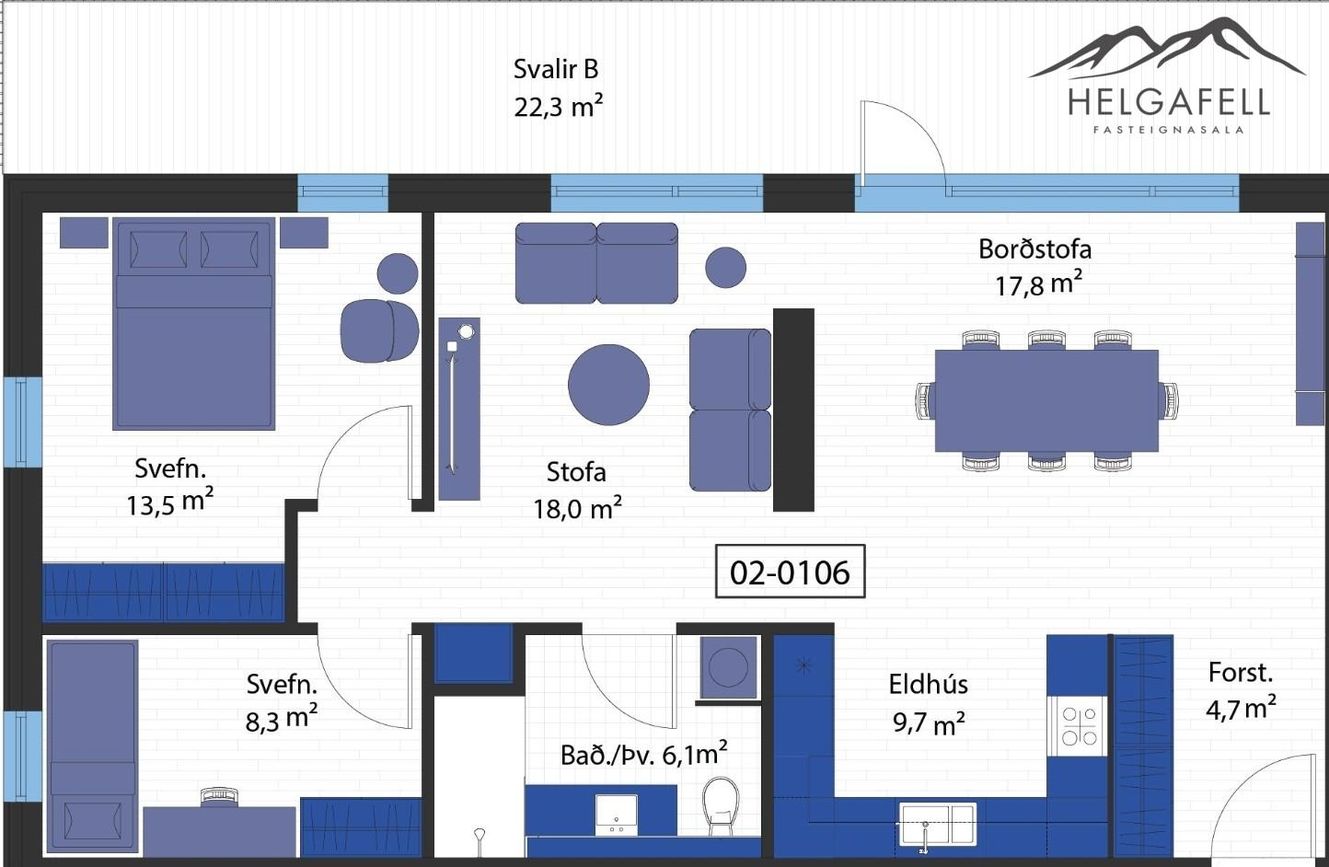Áshamar 7 - 0106, 221 Hafnarfjörður