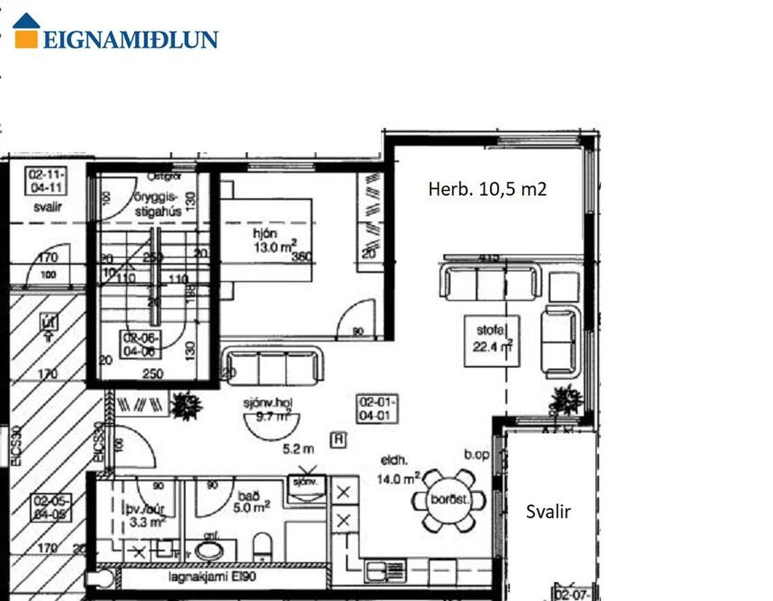Rjúpnasalir 14 - 0401, 201 Kópavogur