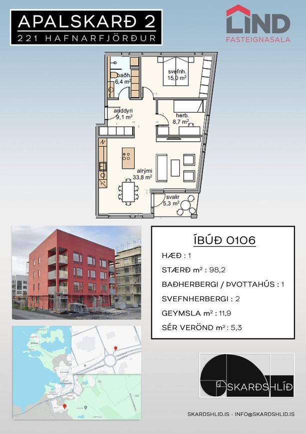 Apalskarð 2, 221 Hafnarfjörður