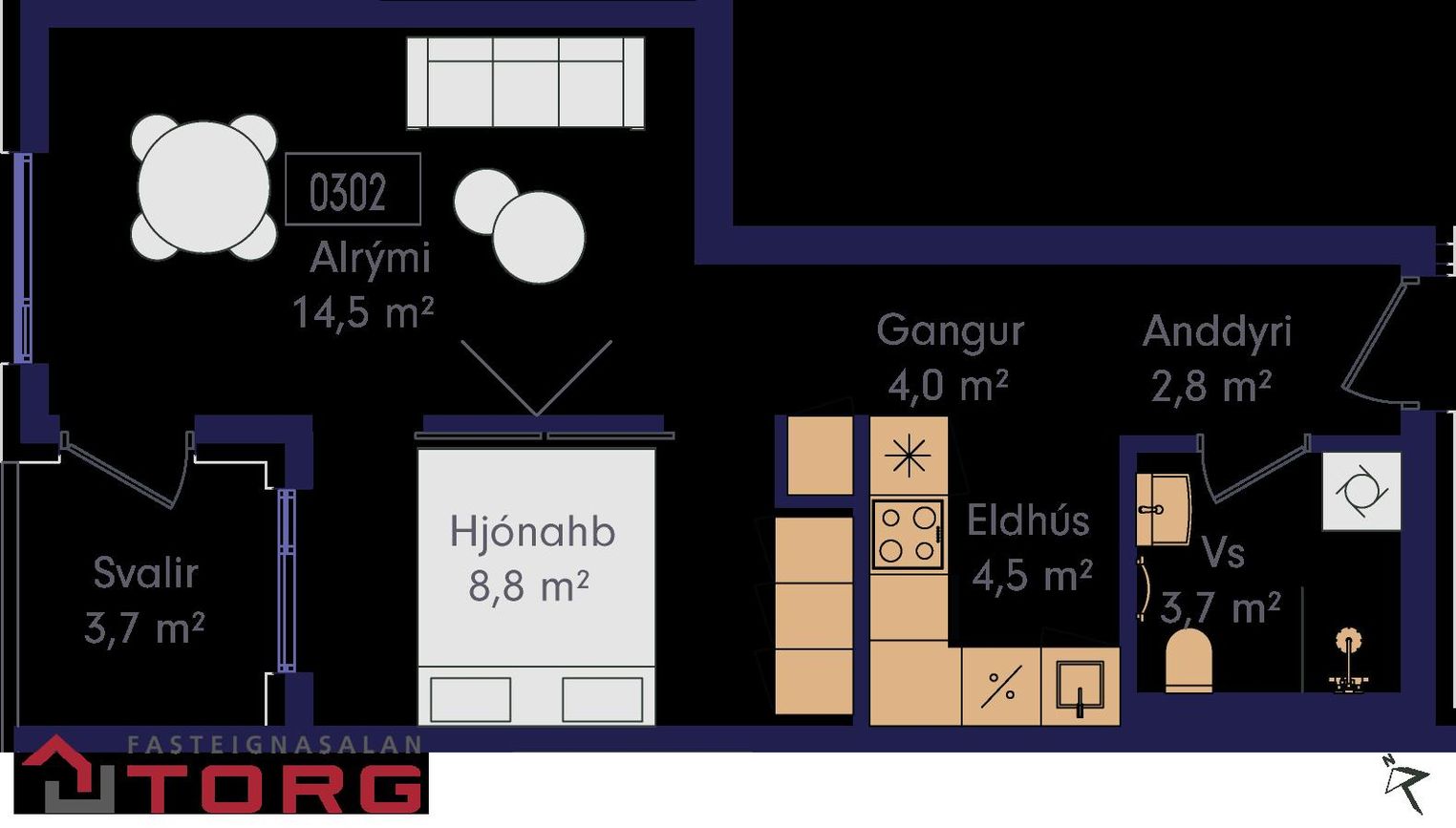 Laugavegur 168A - 0302, 105 Reykjavík