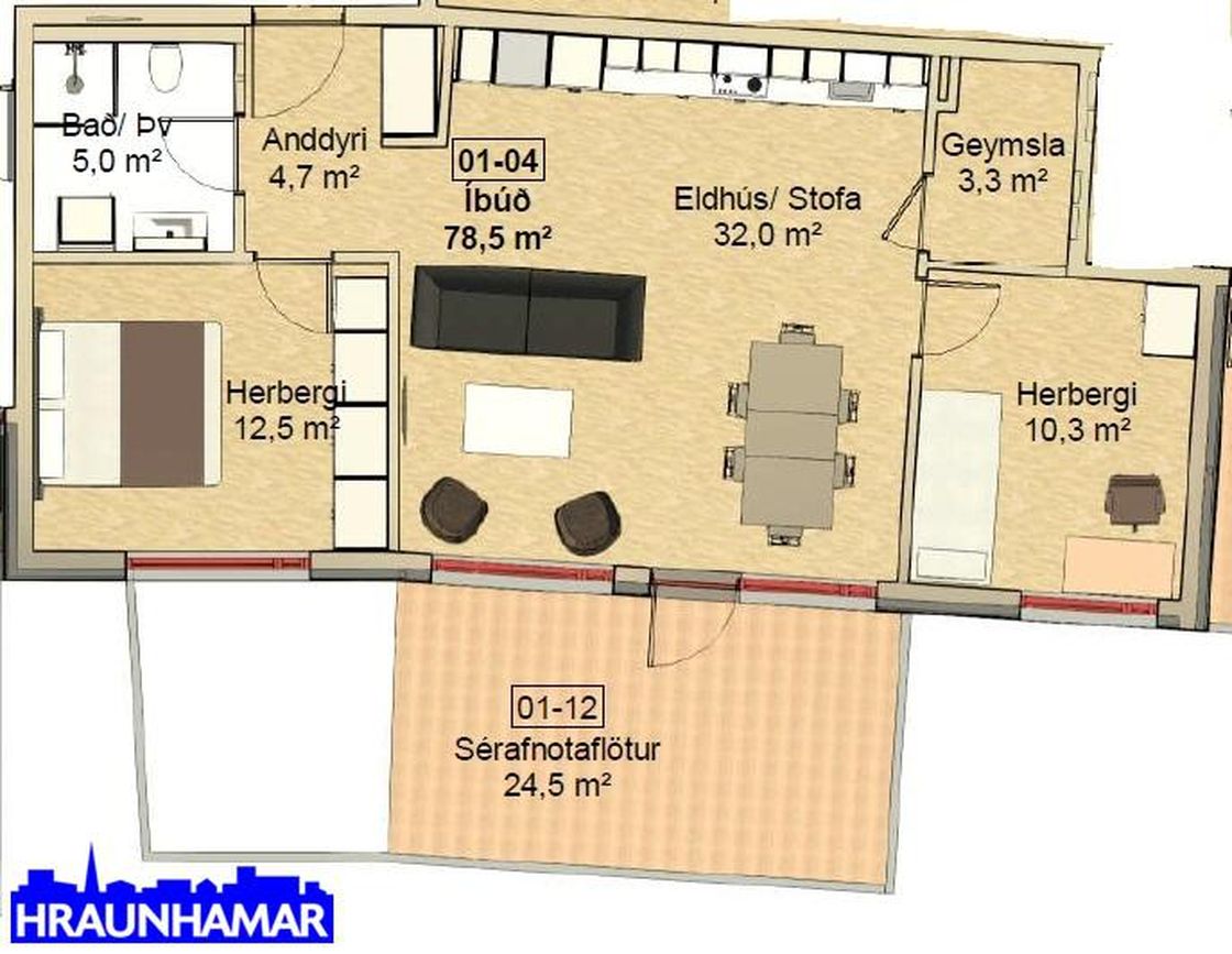 Hringhamar 5 - 0104, 221 Hafnarfjörður