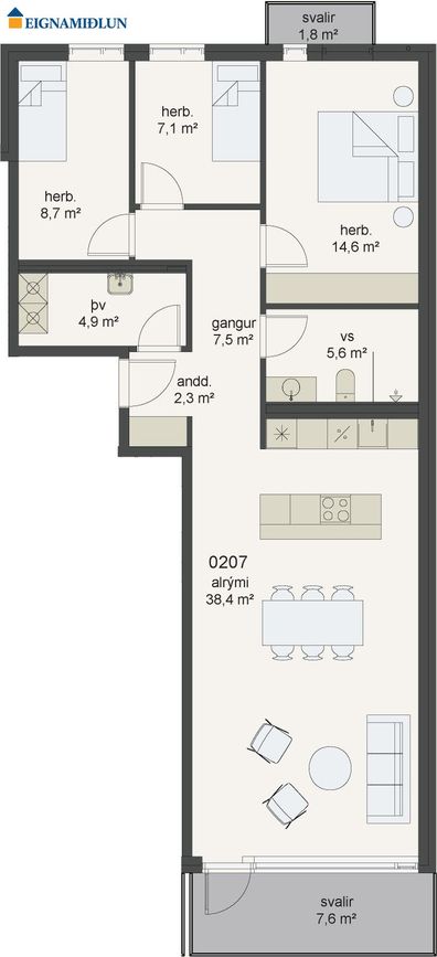 Hávegur 4, 200 Kópavogur