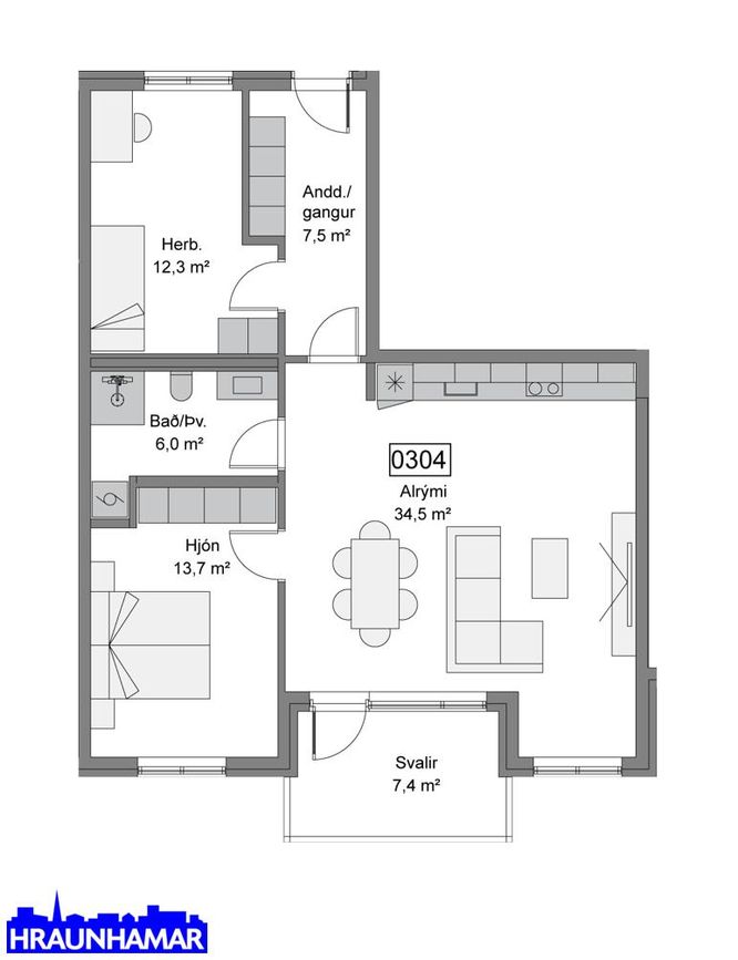 Baughamar 3, 221 Hafnarfjörður