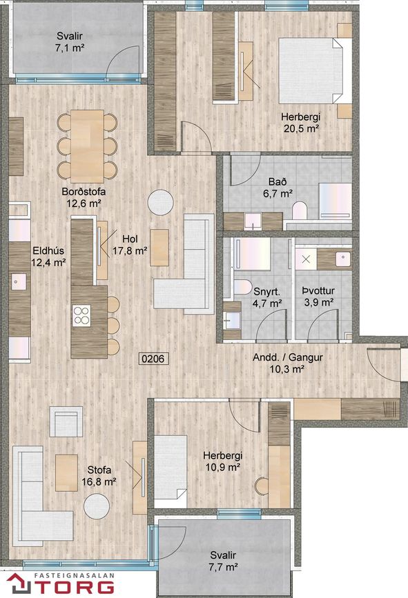 Naustavör 64, 200 Kópavogur