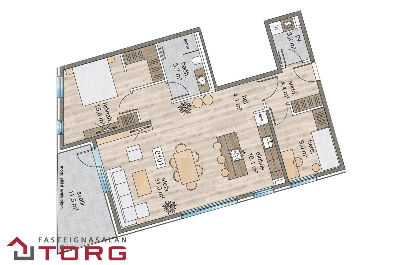 Naustavör 36, 200 Kópavogur