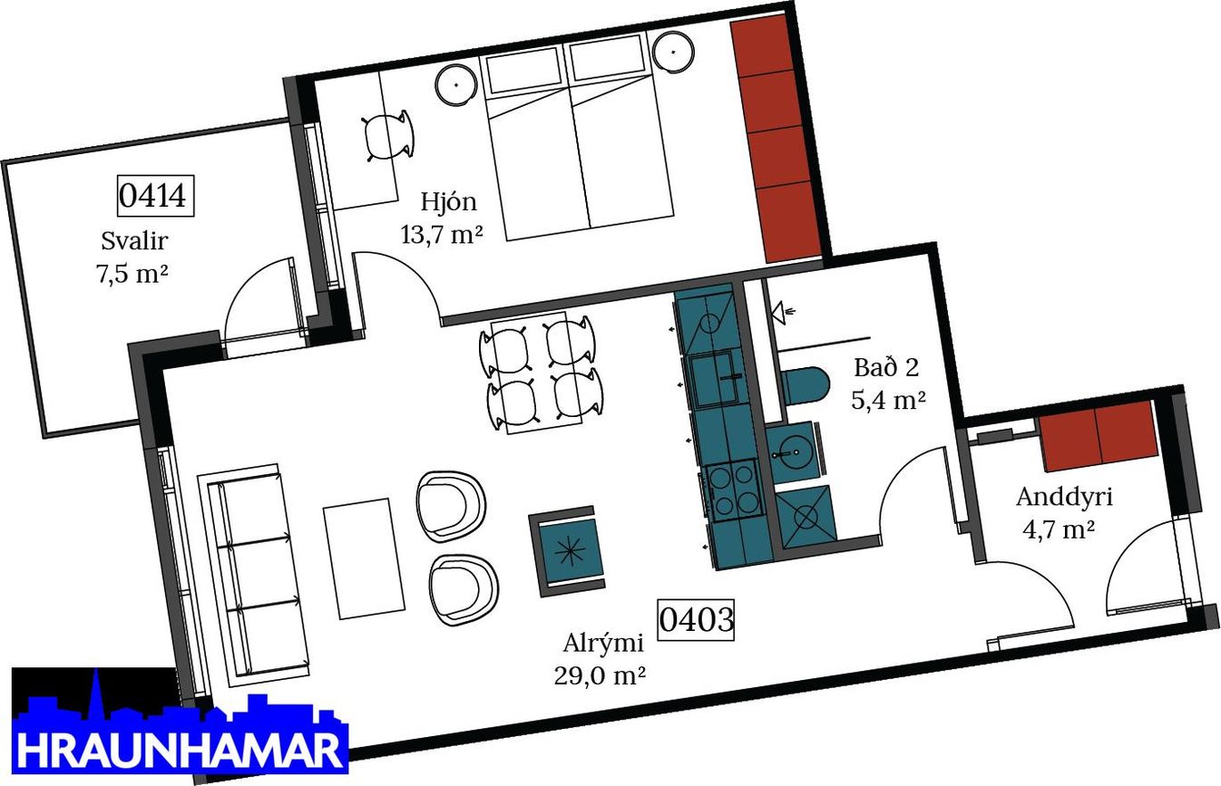 Áshamar 24 - 0403, 221 Hafnarfjörður