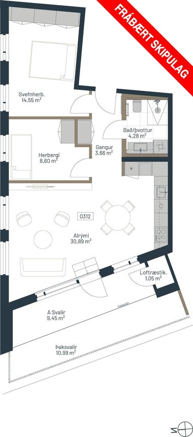 Hafnarbraut 18B, 200 Kópavogur