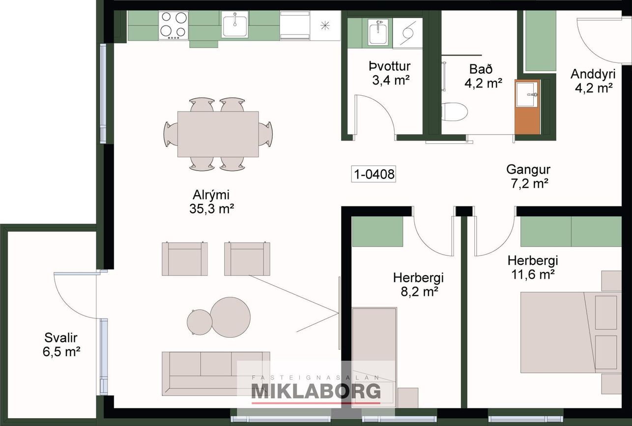 Mýrargata 41 - 0408, 101 Reykjavík