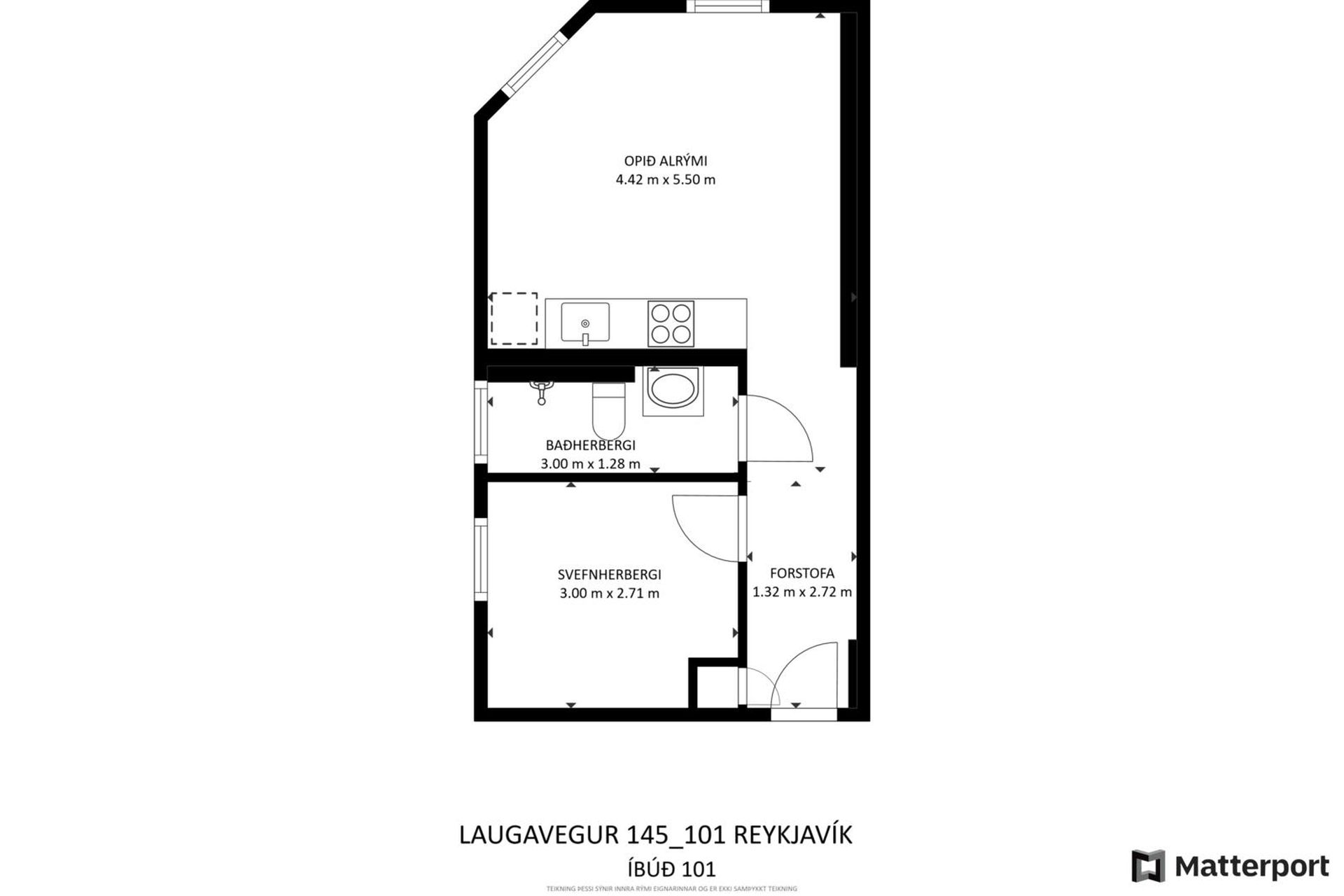 Laugavegur 145 - 0101, 105 Reykjavík
