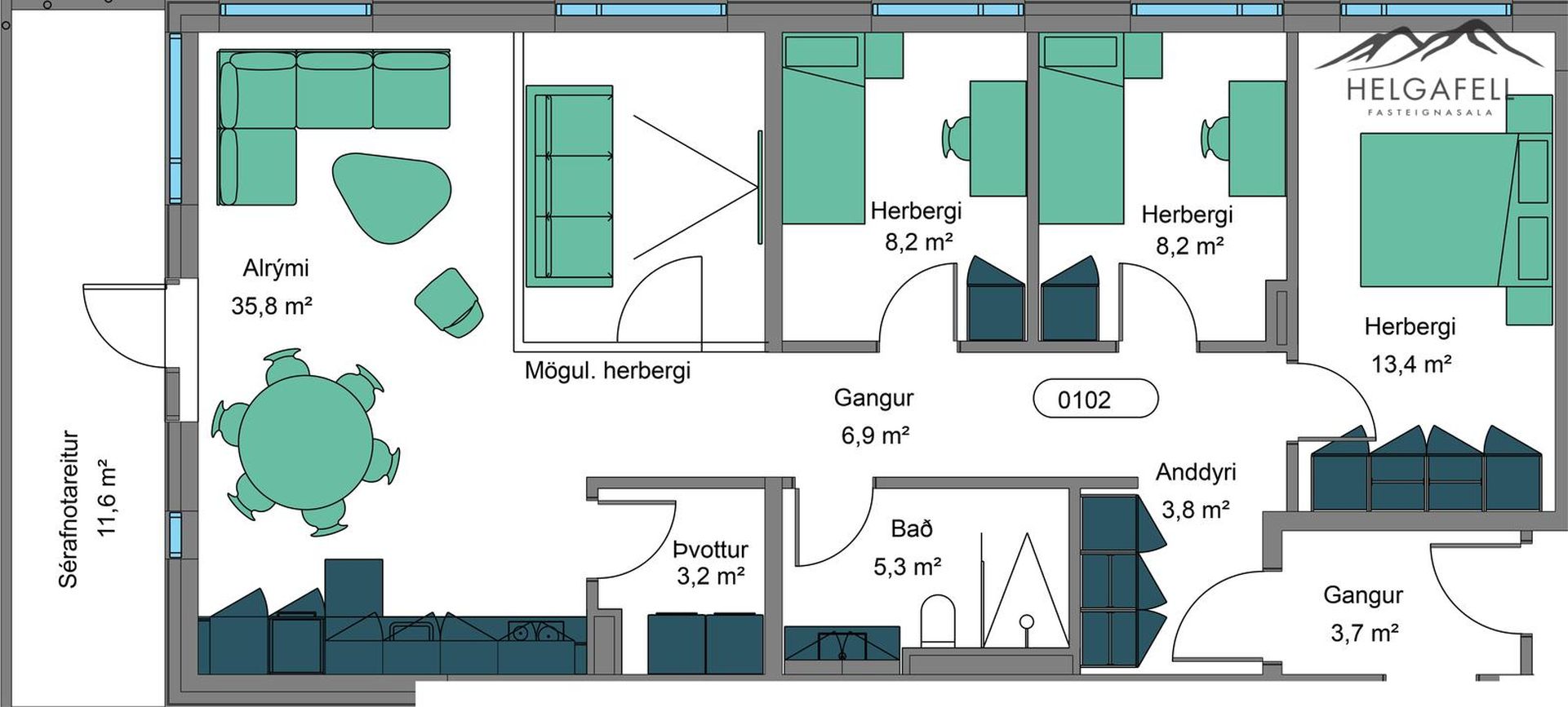 Hnjúkamói 9, 815 Sveitarfélagið Ölfus