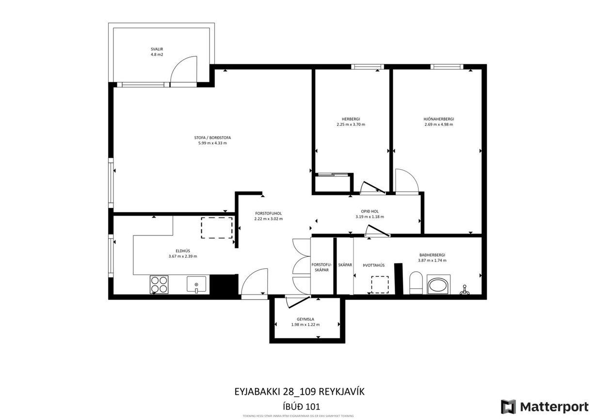 Eyjabakki 28, 109 Reykjavík