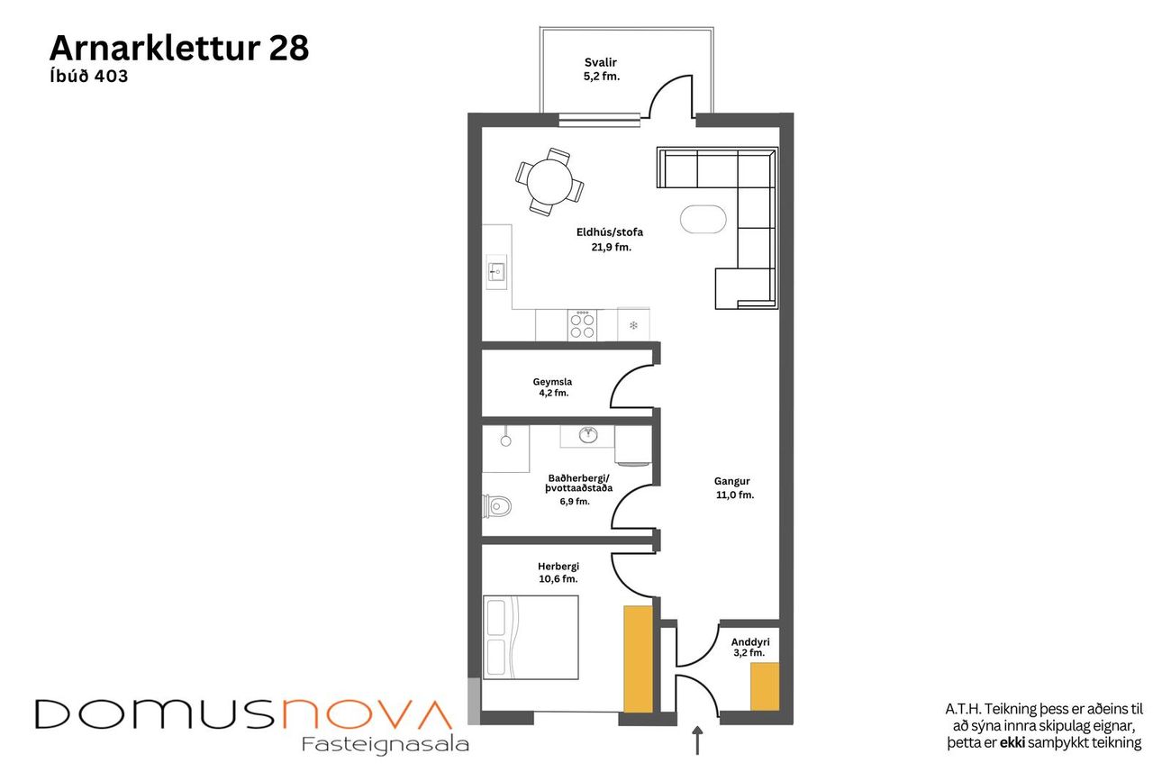 Arnarklettur 28 - 0403, 310 Borgarbyggð