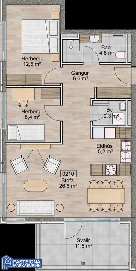 Bolholt 9 - 0210, 105 Reykjavík