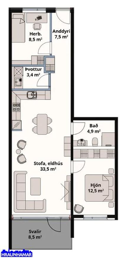 Suðurhella 16 - 0505, 221 Hafnarfjörður