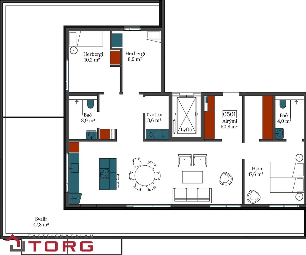 Áshamar 14 - 0501, 221 Hafnarfjörður