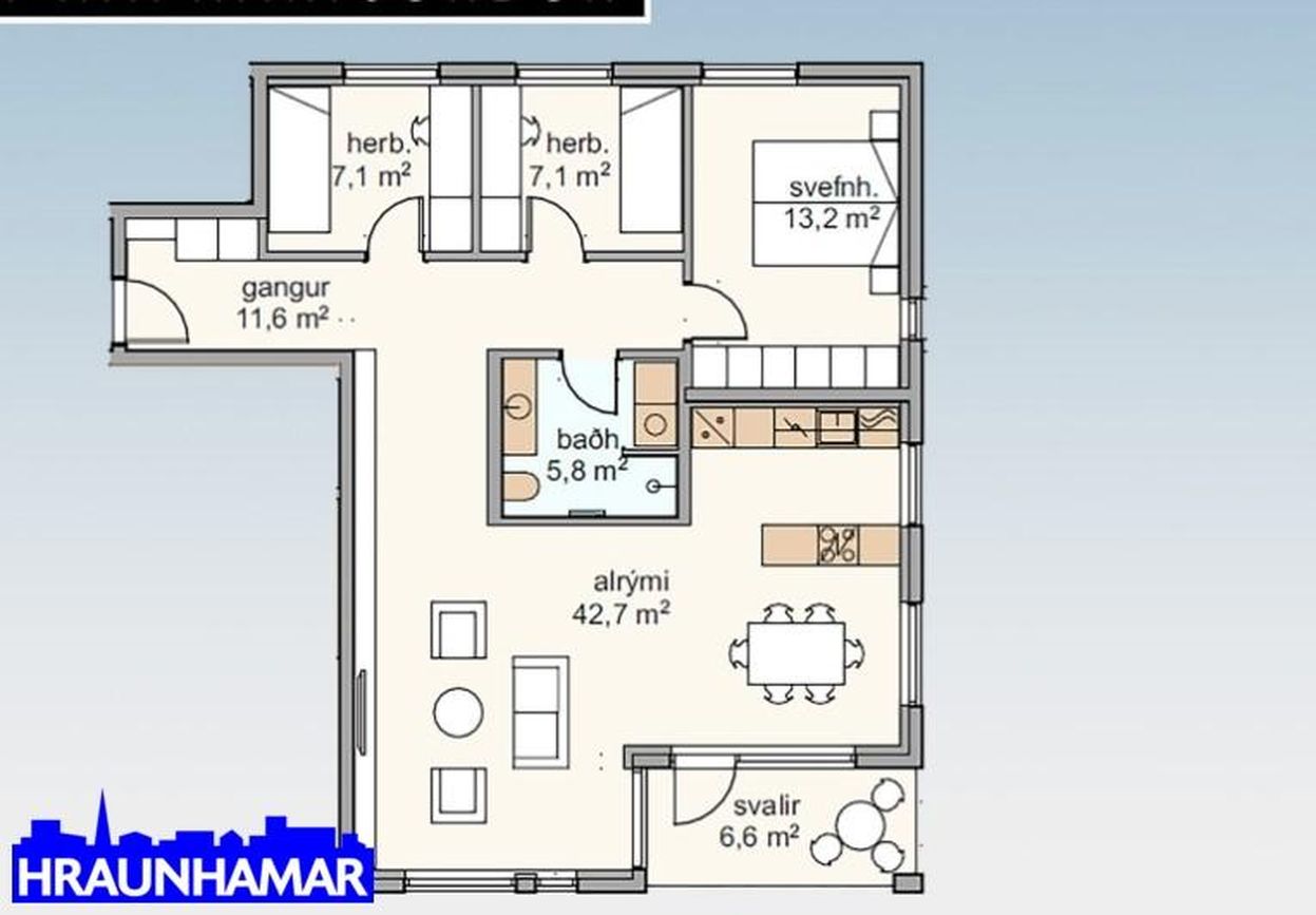 Apalskarð 4B - 0201, 221 Hafnarfjörður