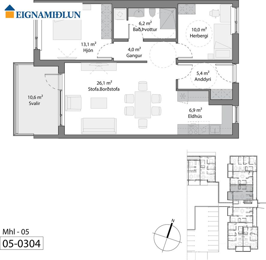 Áshamar 2 - 0304, 221 Hafnarfjörður