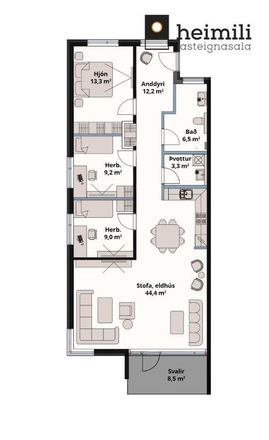 Suðurhella 16 - 0206, 221 Hafnarfjörður
