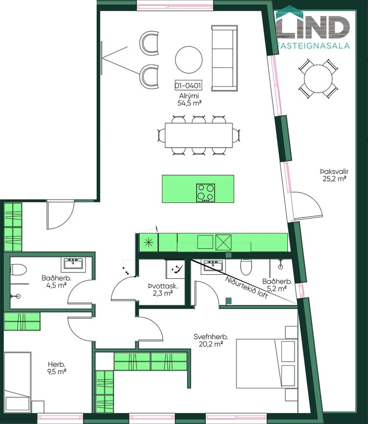 Jöfursbás 5D - 0401, 112 Reykjavík