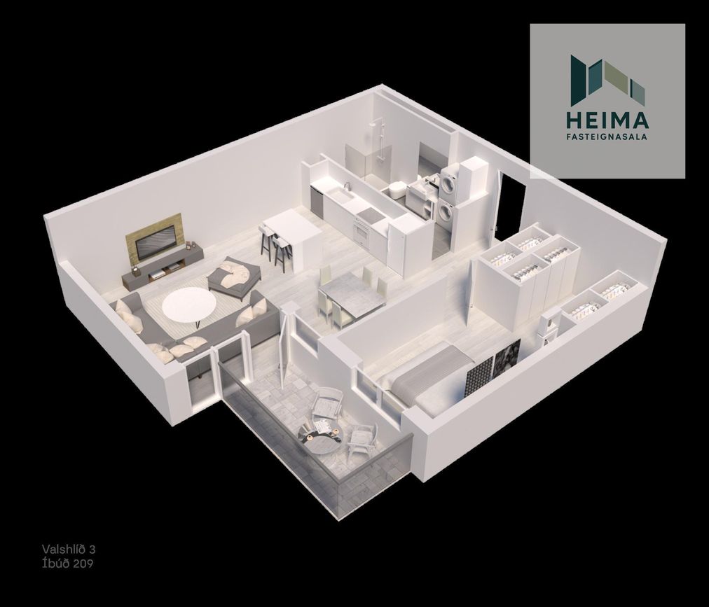 Valshlíð 3 - 0209, 102 Reykjavík