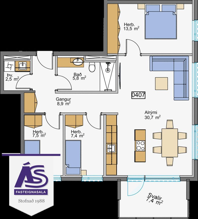 Hringhamar 35 - 0407, 221 Hafnarfjörður