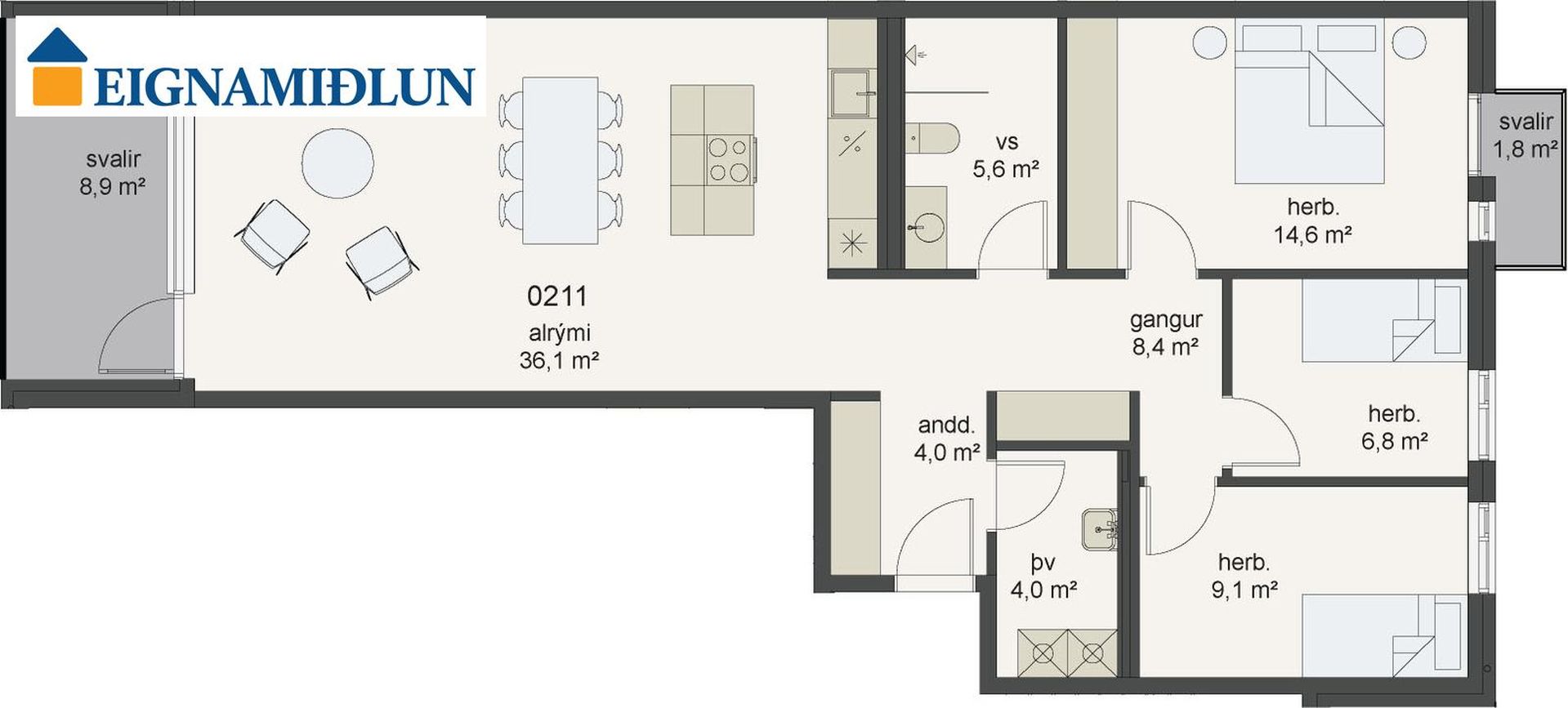 Skólatröð 4 - 0211, 200 Kópavogur