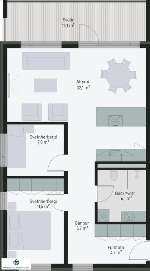 Hnjúkamói 16 - 0201, 815 Sveitarfélagið Ölfus