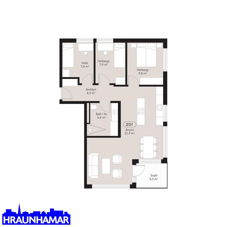 Apalskarð 8B, 221 Hafnarfjörður
