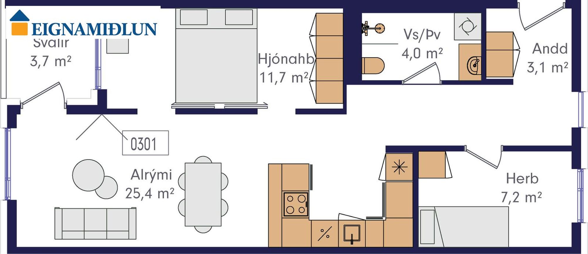 Laugavegur 168A - 0301, 105 Reykjavík