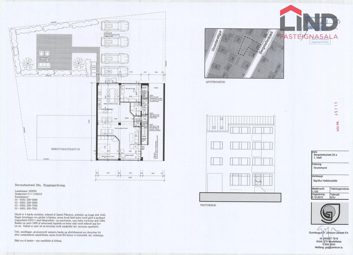 Bergstaðastræti 28A - 0401, 101 Reykjavík