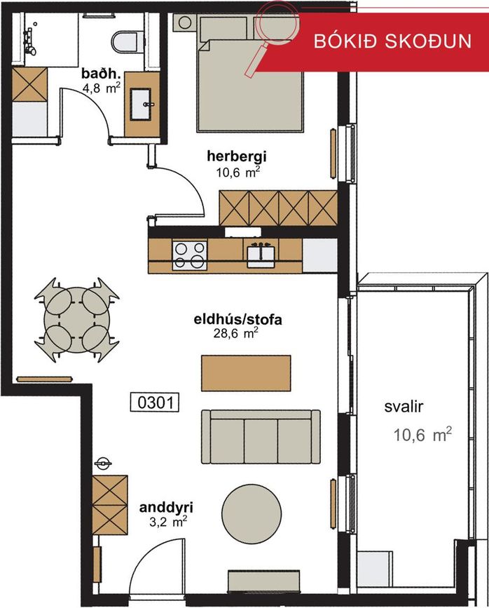 Hringhamar 17 - 0301, 221 Hafnarfjörður